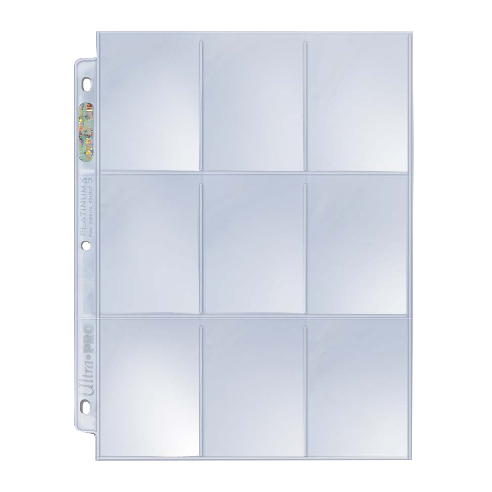 Ultra PRO Platinum Series 9-pocket pages 100 count