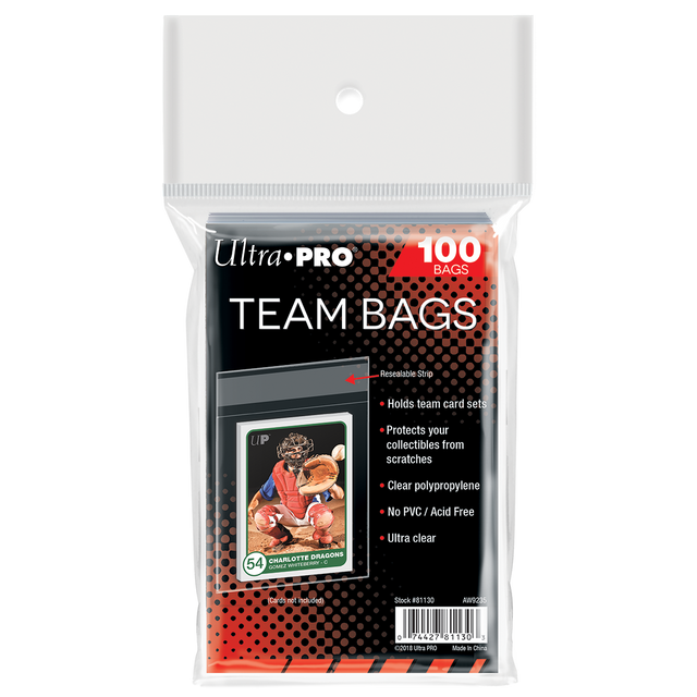 Ultra PRO Team Bags Resealable Sleeves 100 count